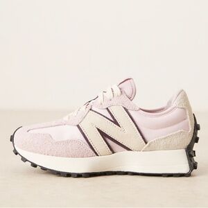 New Balance Women's Light Pink and Cream Sneakers - 327 Size 9.5 Women’s